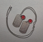 Dogtag alzheimer of dementie RVS incl. medische bedel  Dogtag alzheimer of dementie RVS incl. medische bedel