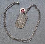 Dogtag Parkinson RVS incl. medische bedel  