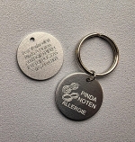 Medische sleutelhanger allergie divers 2-zijde gravure  