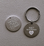 Sleutelhanger niet reanimeren stevig aluminium 2-zijde gravure