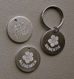 Sleutelhanger Alzheimer of Dementie 2-zijde gravure 