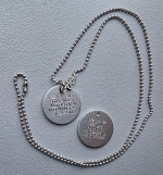 Medische ketting ALUMINIUM met medische bedel 2-zijde gravure