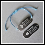 Armband Alzheimer/Dementie gegraveerd 