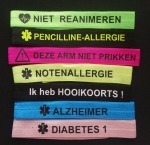 Medisch polsbandje met eigen tekst