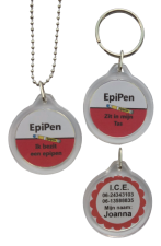 Allergie ketting epipen 2-zijde Allergie ketting epipen 2-zijde