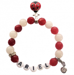 Kindersieraden: armbandje met naam model "sierlijk"  Kindersieraden: armbandje met naam model "sierlijk"