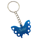 Sleutelhanger vlinder gegraveerd