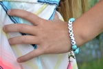 Kindersieraden: armbandje met naam model "Oceaan"   
