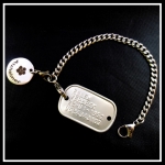 Alzheimer/dementie armband op maat gemaakt mini tag