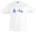 Kinder t-shirt bedrukt met naam en anker inktvis Kinder t-shirt bedrukt met naam en anker inktvis