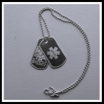 Dogtags MEDITAG RVS twee plaatjes