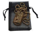 Identiteitsplaatje tiny messing goud of zilver alkeme Identiteitsplaatje tiny messing goud of zilver alkeme