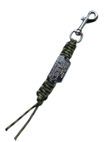 Paracord sleutelhanger dogtag musketonhaak