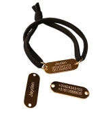 Armband SOS gegraveerd voor alle leeftijden