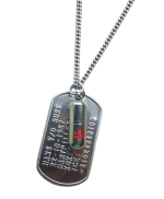 Dogtag medisch incl. rvs pillenkokertje aan rvs ketting  Dogtag medisch incl. rvs pillenkokertje aan rvs ketting