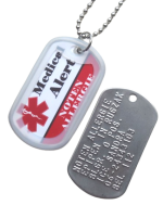 Dogtag medisch medical alert  Dogtag medisch medical alert