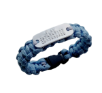 Paracord armband naamplaatje aluminium alleen gegraveerd mogelijk Paracord armband naamplaatje aluminium alleen gegraveerd mogelijk
