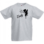 Kinder t-shirt bedrukt met naam en fairy Kinder t-shirt bedrukt met naam en fairy