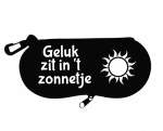 Brillenhoesje met tekst zomer bedrukt 