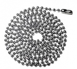 Ketting voor Dog Tag zilver ALUMINIUM lichtgewicht 70 cm  