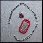 Dogtag Niet Reanimeren RVS incl. medische bedel 