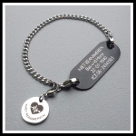Niet reanimeren armband gegraveerd 1 of 2 zijde gravure