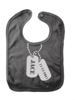 Slab  bedrukt met dogtags eigen tekst Slab  bedrukt met dogtags eigen tekst