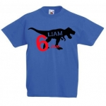 kinder t-shirt verjaardag bedrukt met naam en dinosaurus kinder t-shirt verjaardag bedrukt met naam en dinosaurus