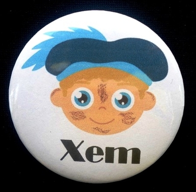 Buttons met naam model roetveegpietje per stuk 5cm