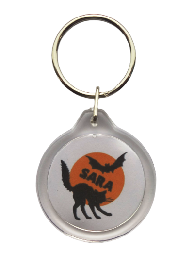 Sleutelhanger met naam model halloween diverse designs