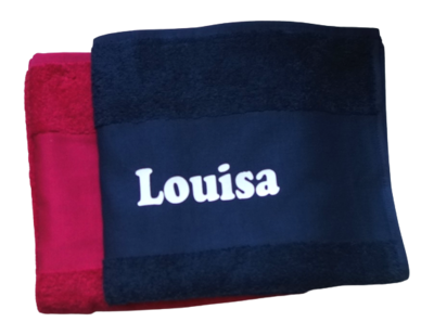 Handdoek bedrukt met naam en/of afbeelding diverse kleuren