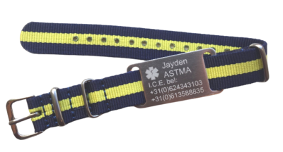 Armband medisch gegraveerd