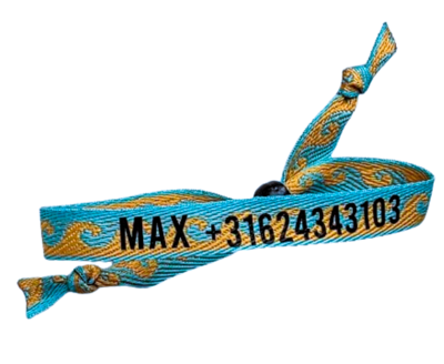 Stoffen polsbandje op maat geschikt vanaf 4 jaar.