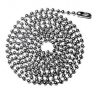 Ketting voor Dog Tag zilver ALUMINIUM lichtgewicht 70 cm  